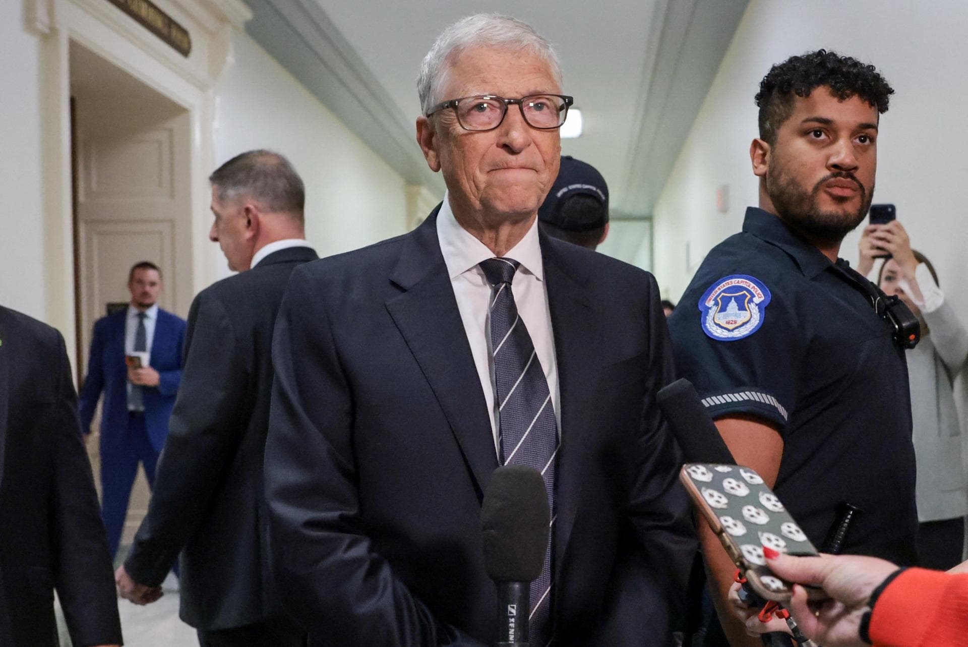 Bill Gates arrives for questioning in US Congress over Epstein ties