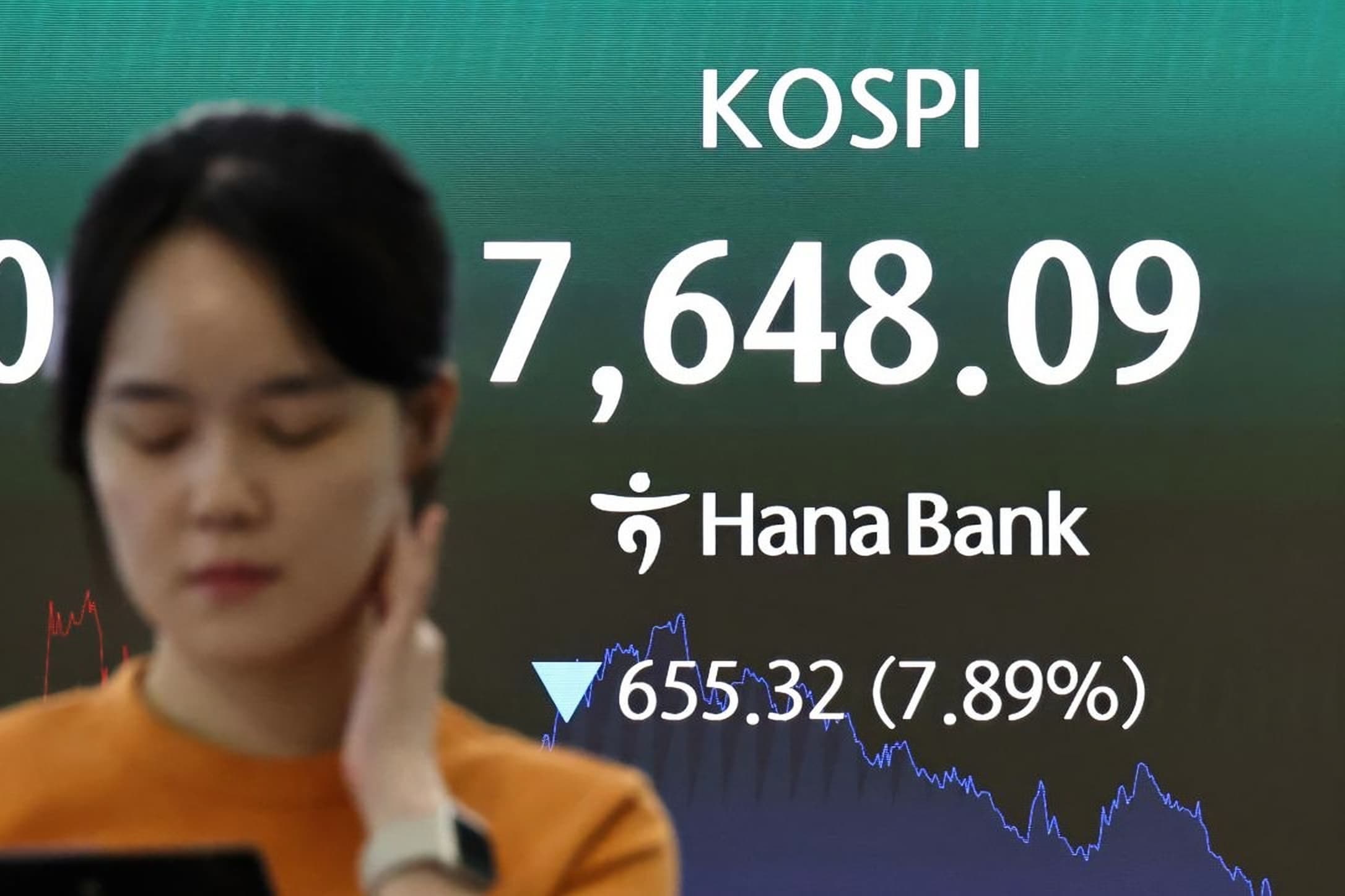 KOSPI sinks below 8,000 on fears over slowing AI chip demand