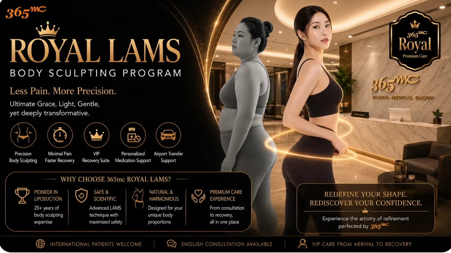 Royal LAMS Premium Body Sculpting Program at 365mc Clinic